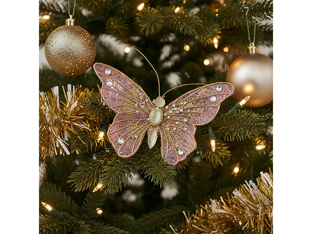 Clip Papillon - Doré / 9 cm