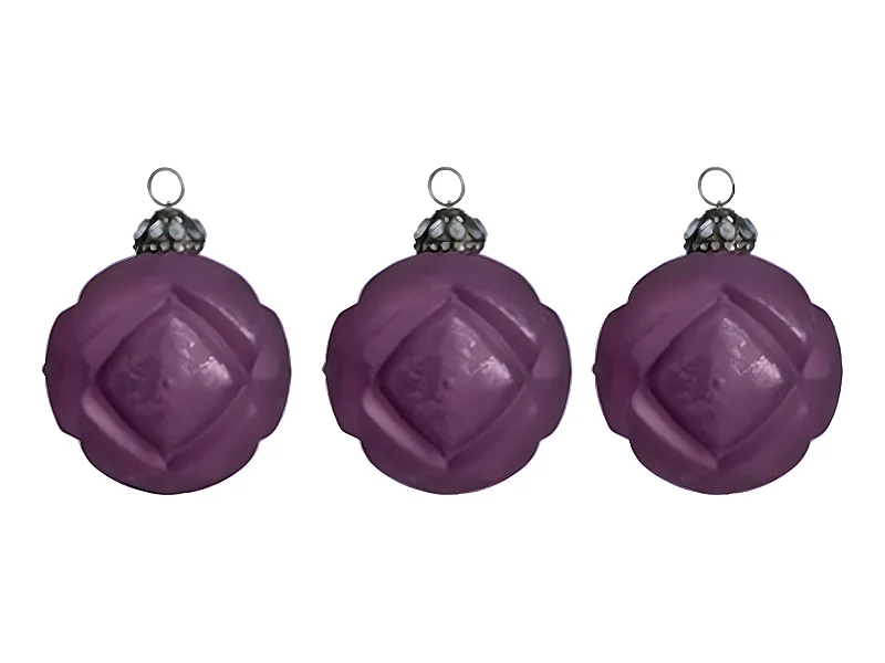 Boules de Noël Violettes