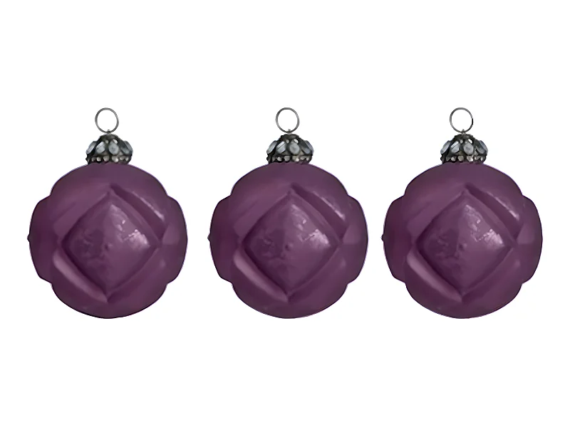 Boules de Noël Violettes