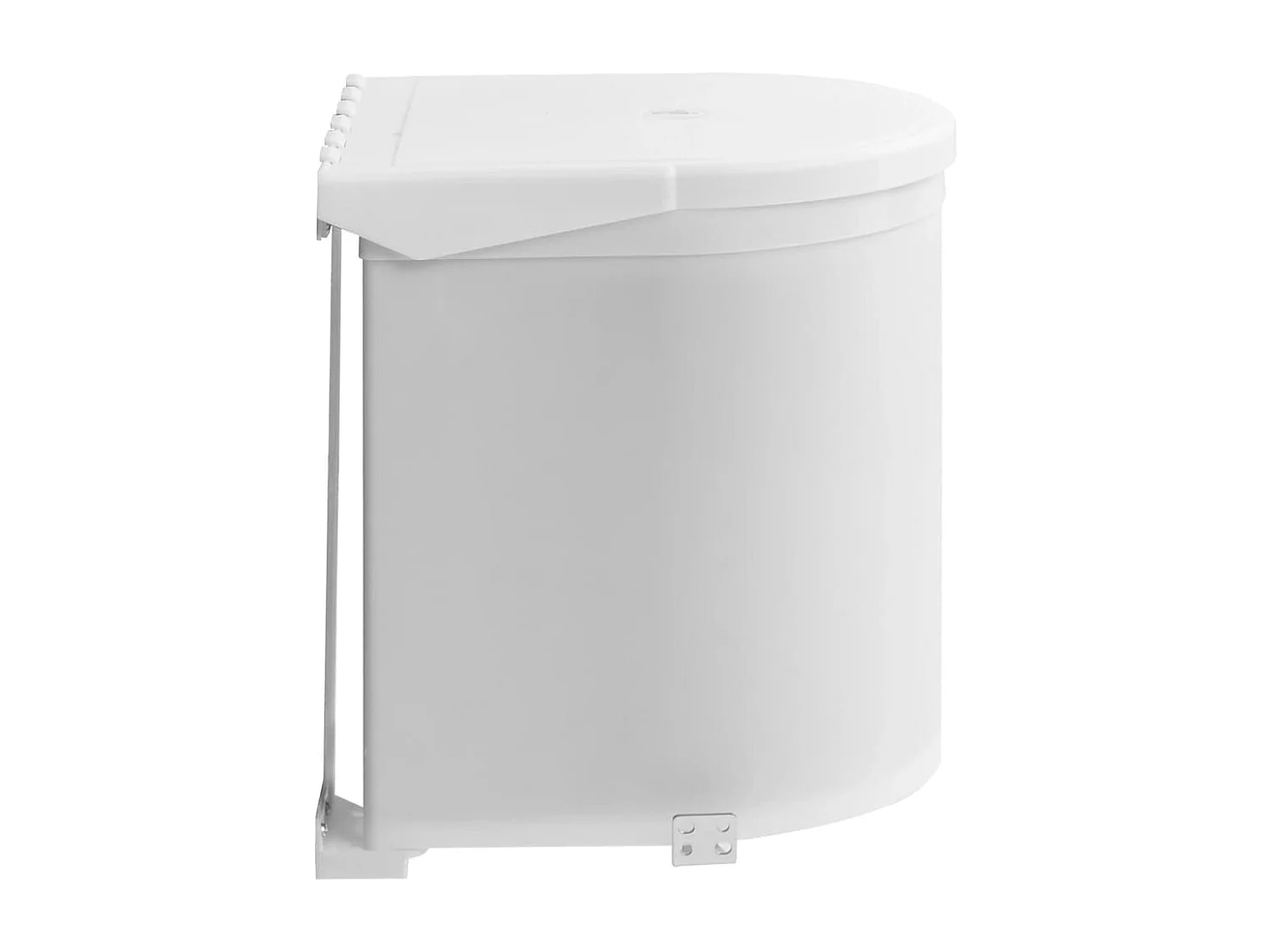 Poubelle intégrée de cuisine blanche 26.5 x 26.5 x 26.5 cm 02_0006083