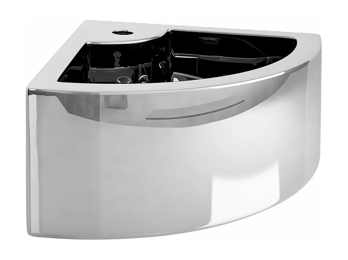 Lavabo avec trop-plein 45 argenté 45 x 32 x 12.5 cm 02_0002586