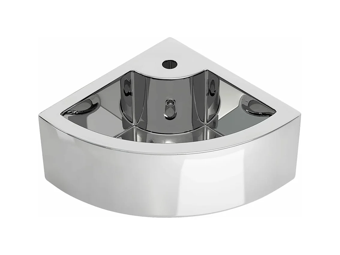 Lavabo con troppopieno 45 x 32 x 12,5 cm ceramica argento 02_0002586