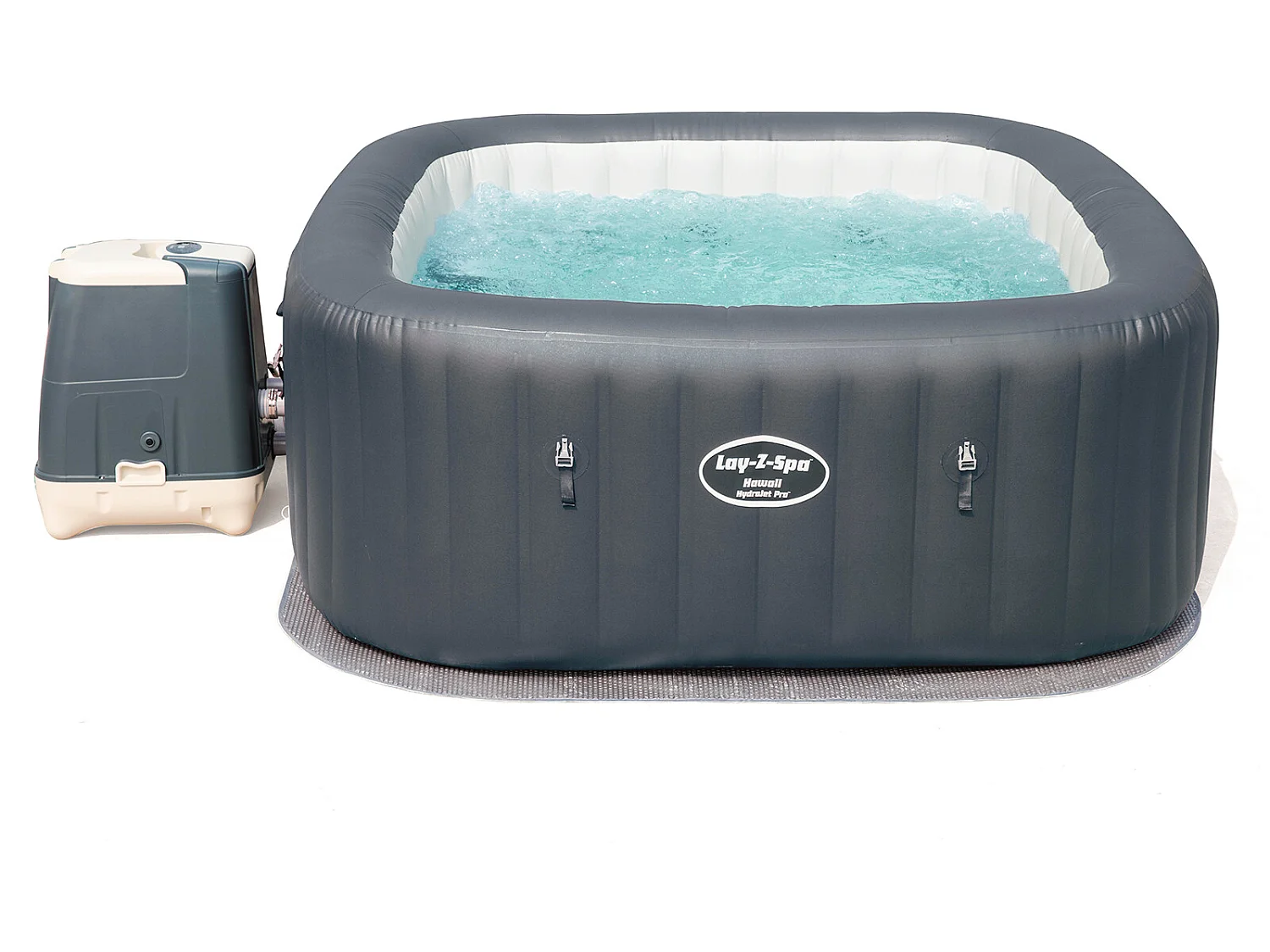 Piscina Idromassaggio In Legno K2O Palm Beach 250x275x71 cm  Per 4-6 persone con Hydrojets e Airjets