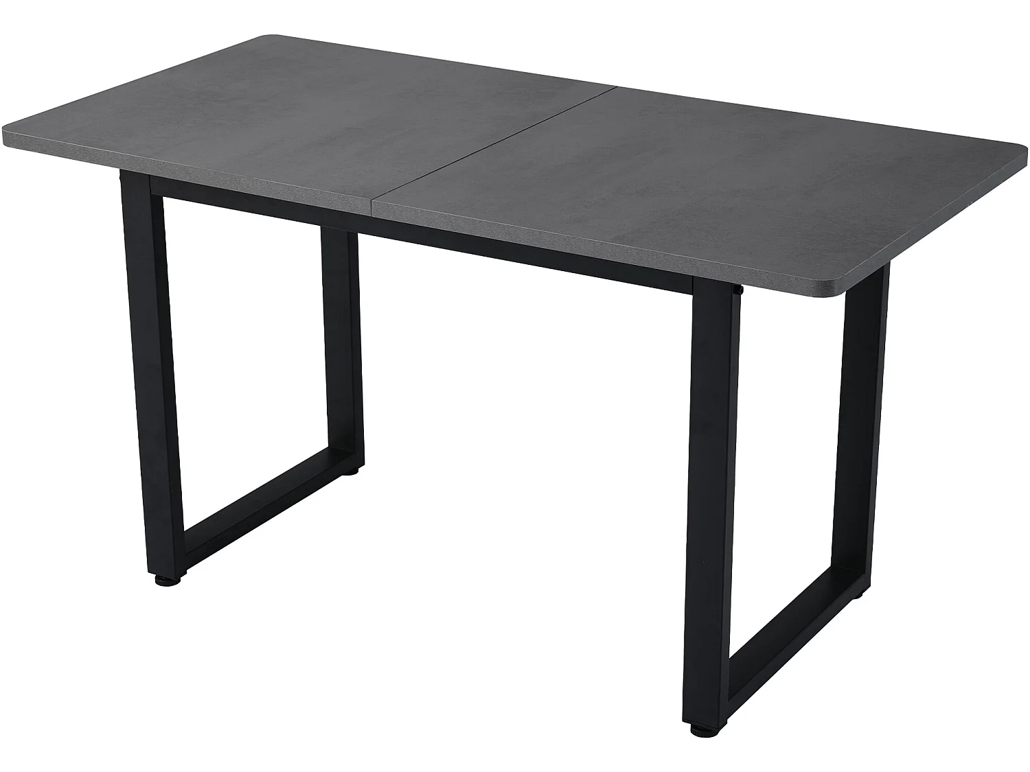 Table à manger en acier - style industriel - Gris