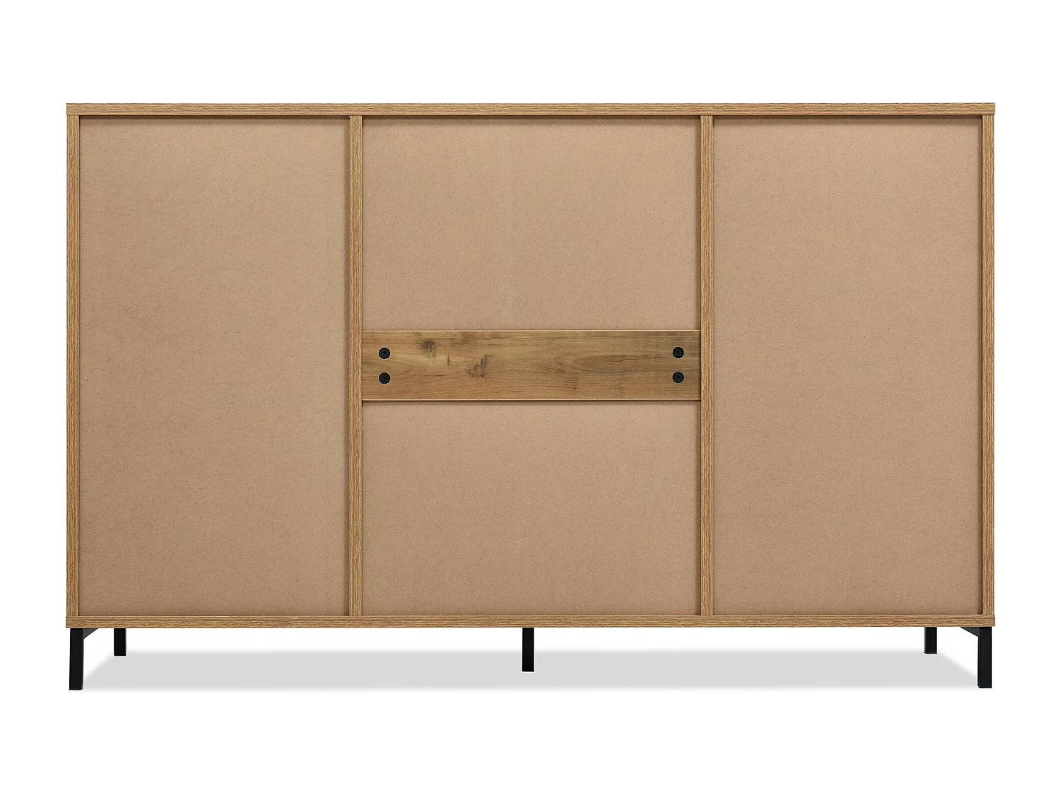 Dressoir met verstelbare planken - 2 deuren en 3 laden - Donker eiken