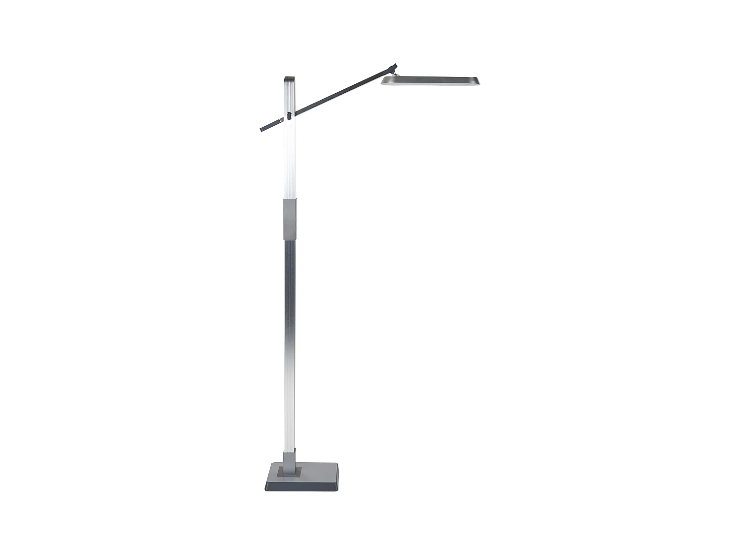 LED Stehlampe AQUARIUS mit Dimmer Metall Silber