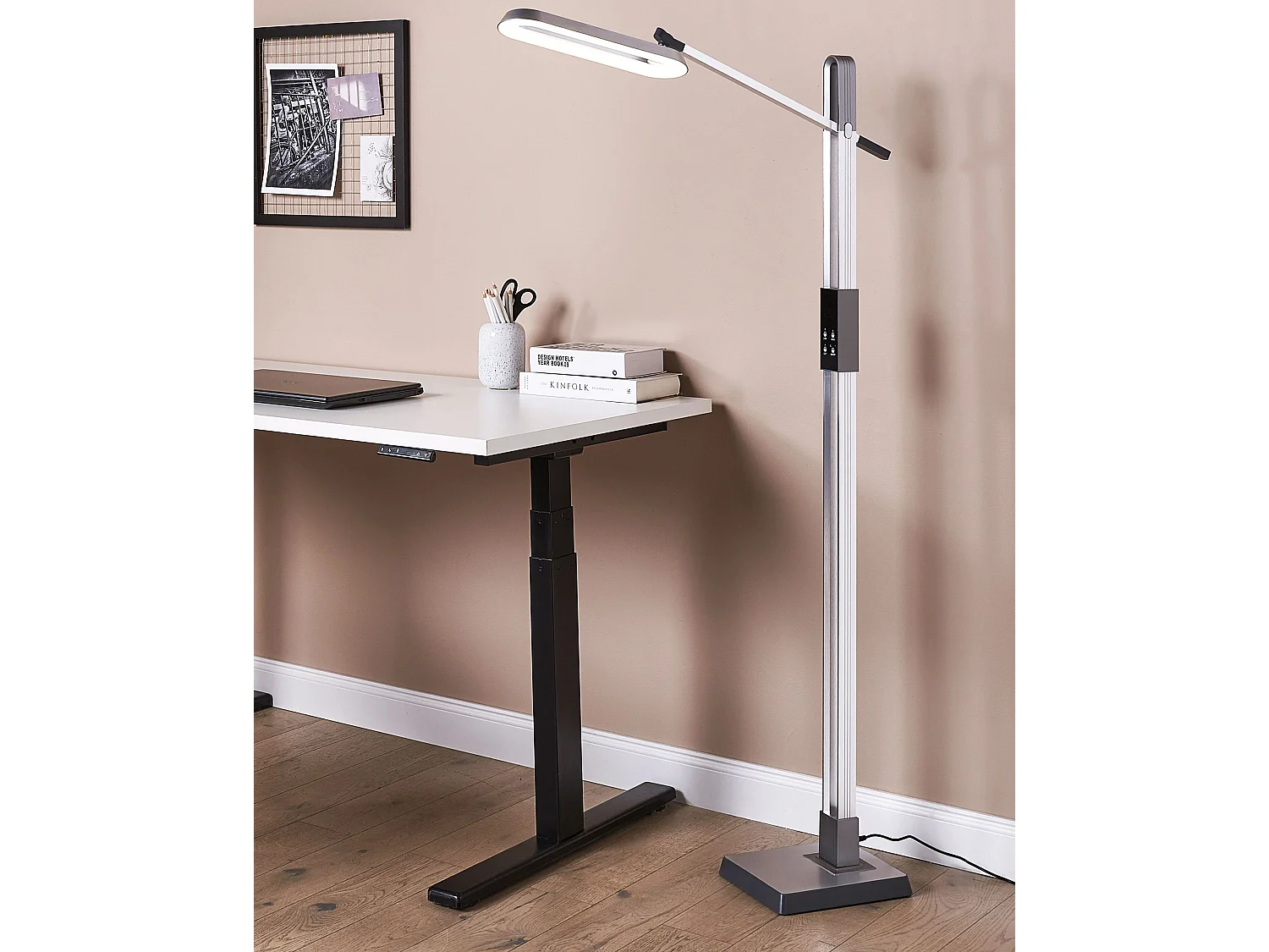 LED staande lamp AQUARIUS Met dimmer Metaal Zilver