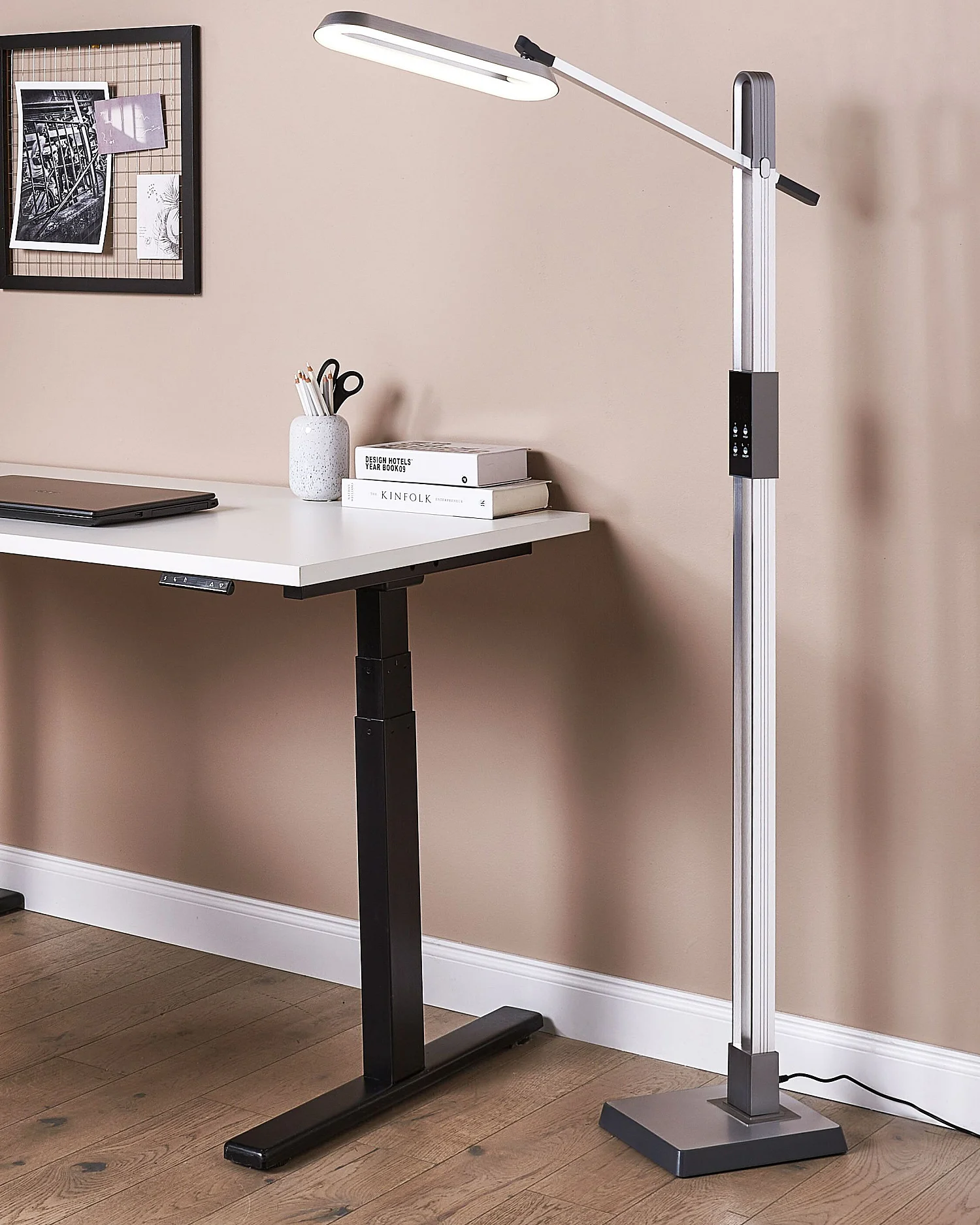 Lampadaire LED AQUARIUS Avec variateur Métal Argenté