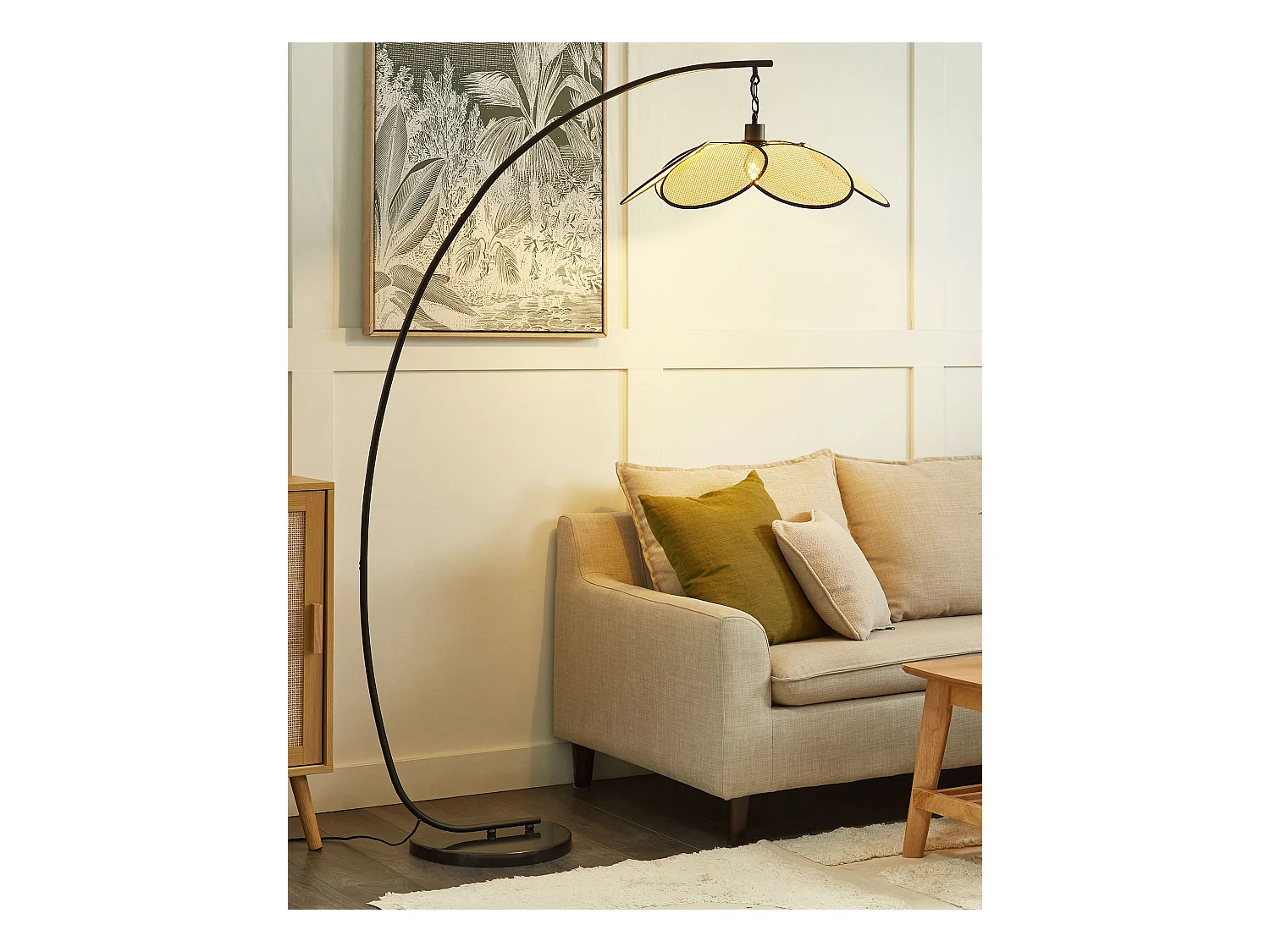 Staande lamp MERRICA Metaal Zwart