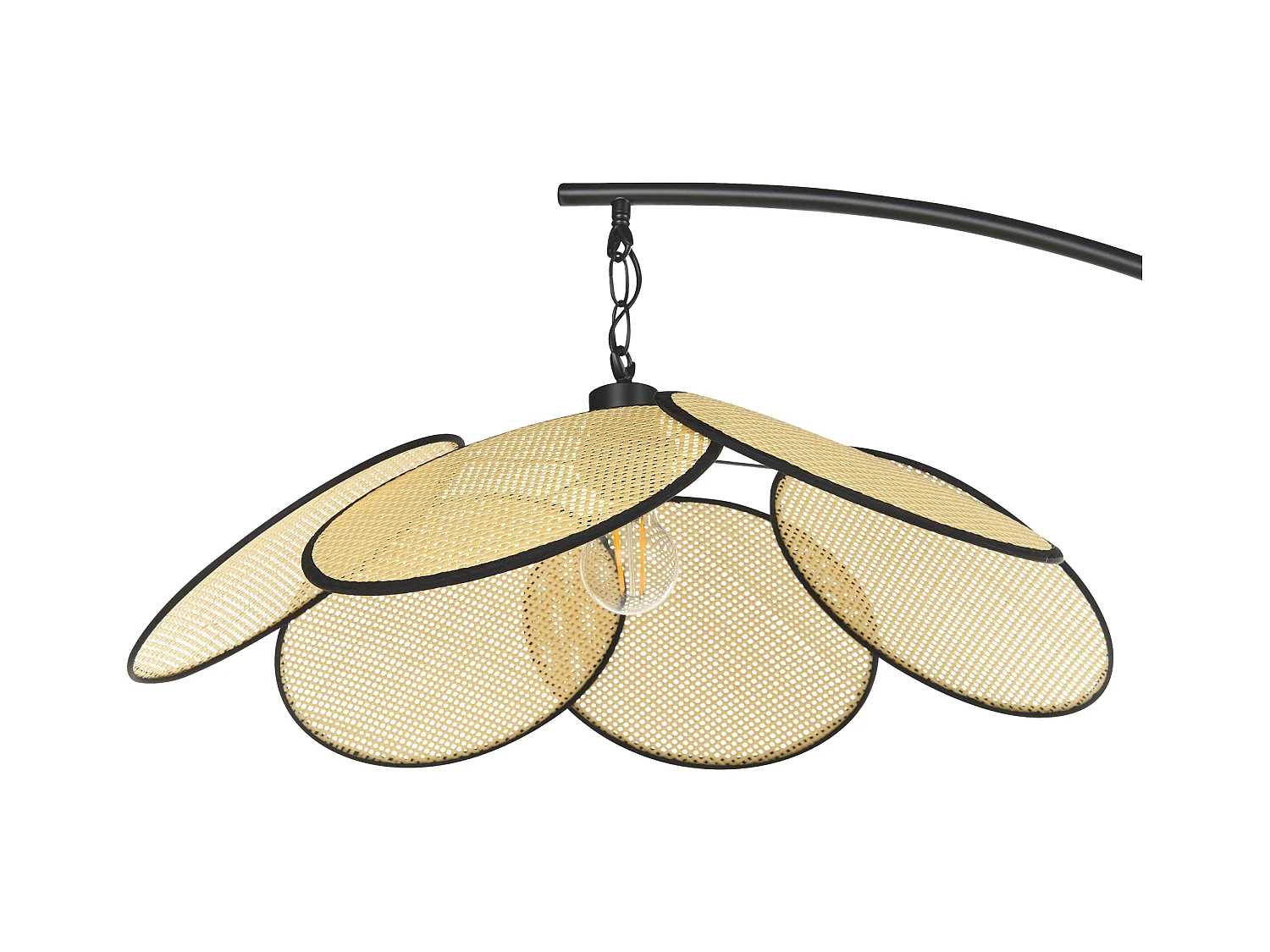 Staande lamp MERRICA Metaal Zwart