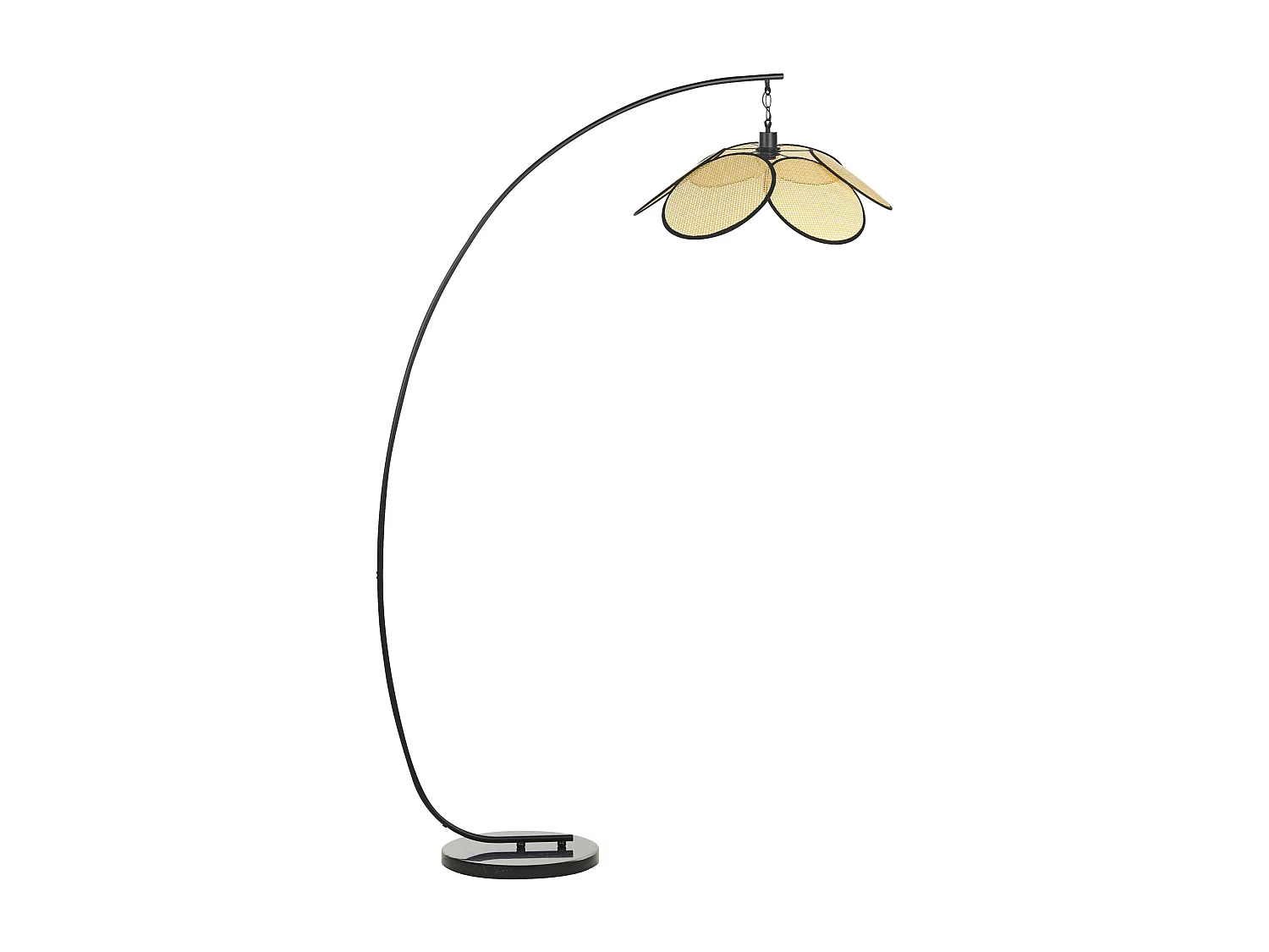 Stehlampe MERRICA Metall Schwarz