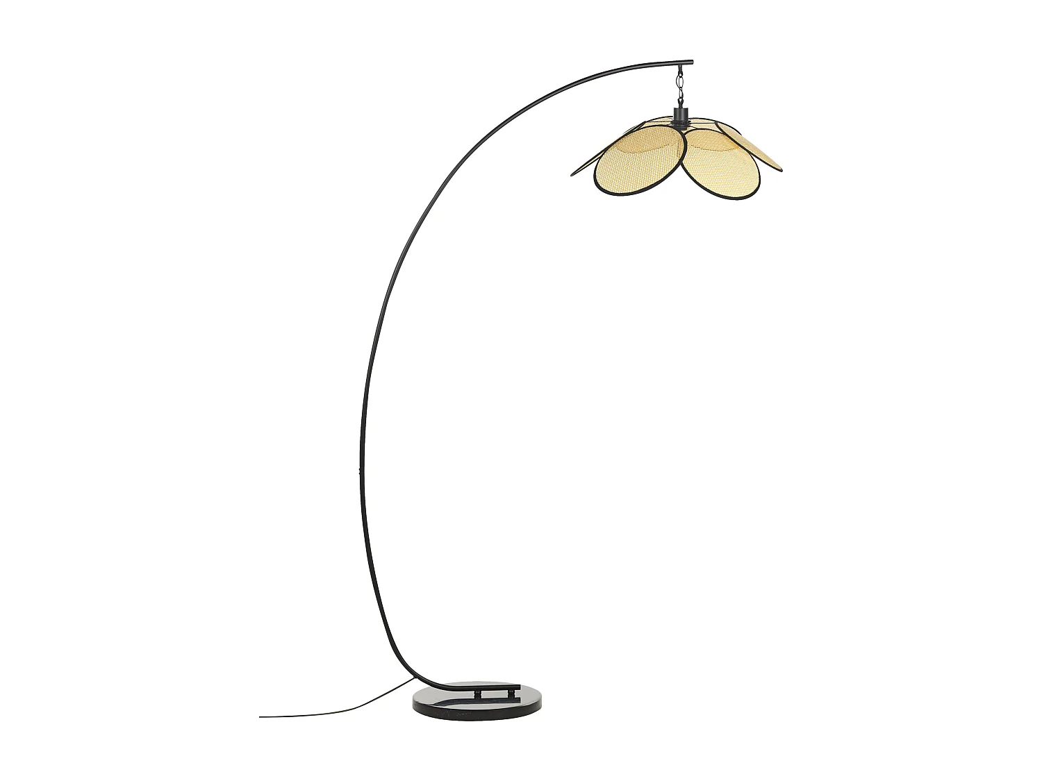 Stehlampe MERRICA Metall Schwarz