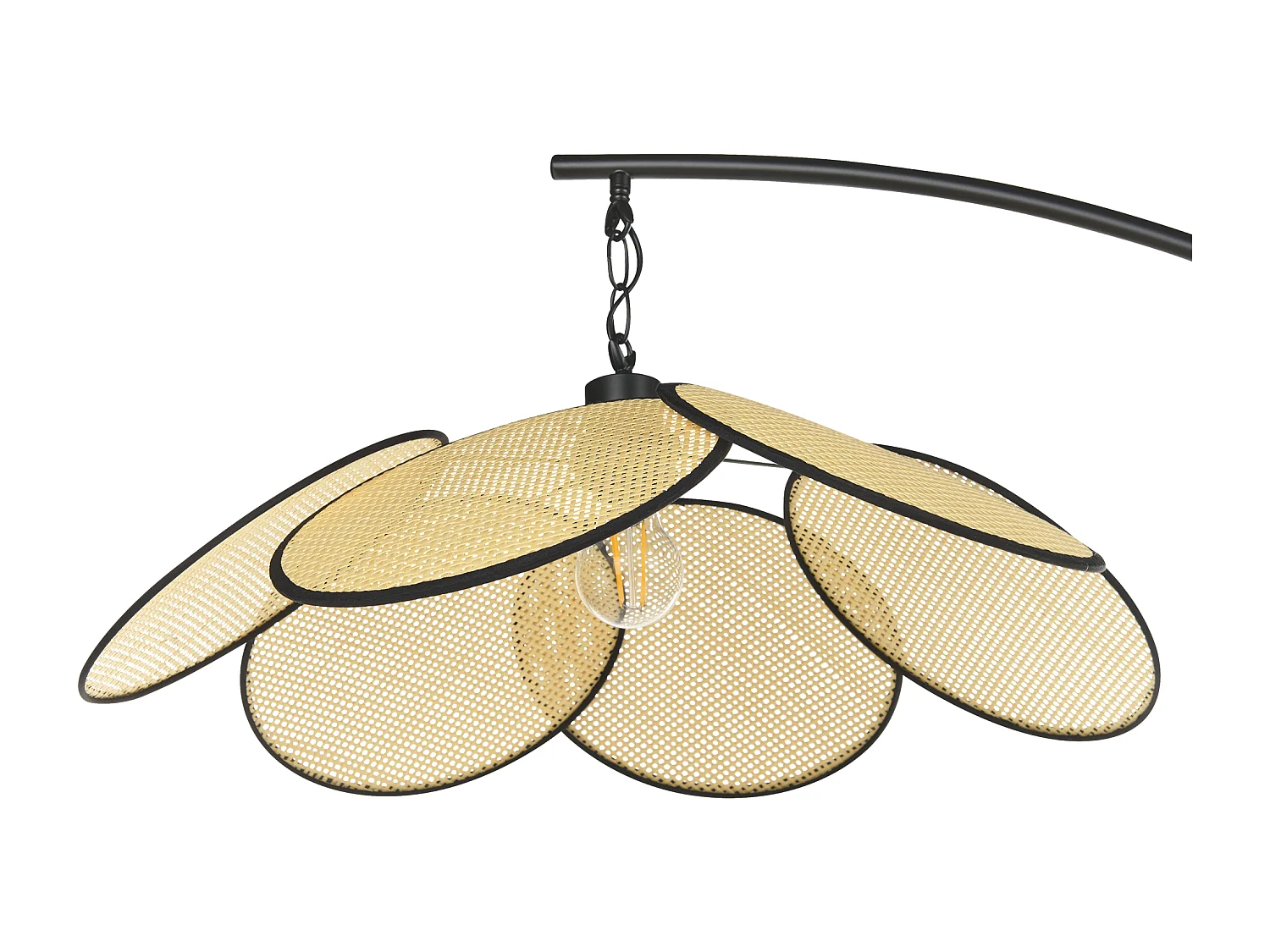 Stehlampe MERRICA Metall Schwarz