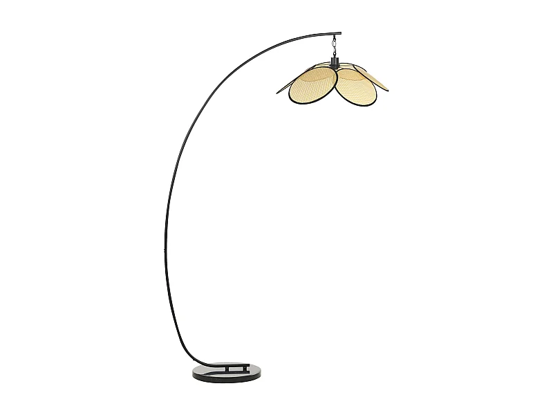 Lampadaire MERRICA Métal Noir