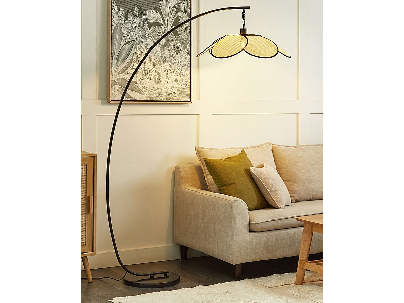 Lampadaire MERRICA Métal Noir