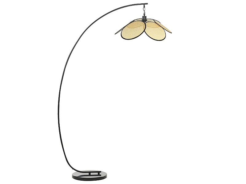 Stehlampe MERRICA Metall Schwarz