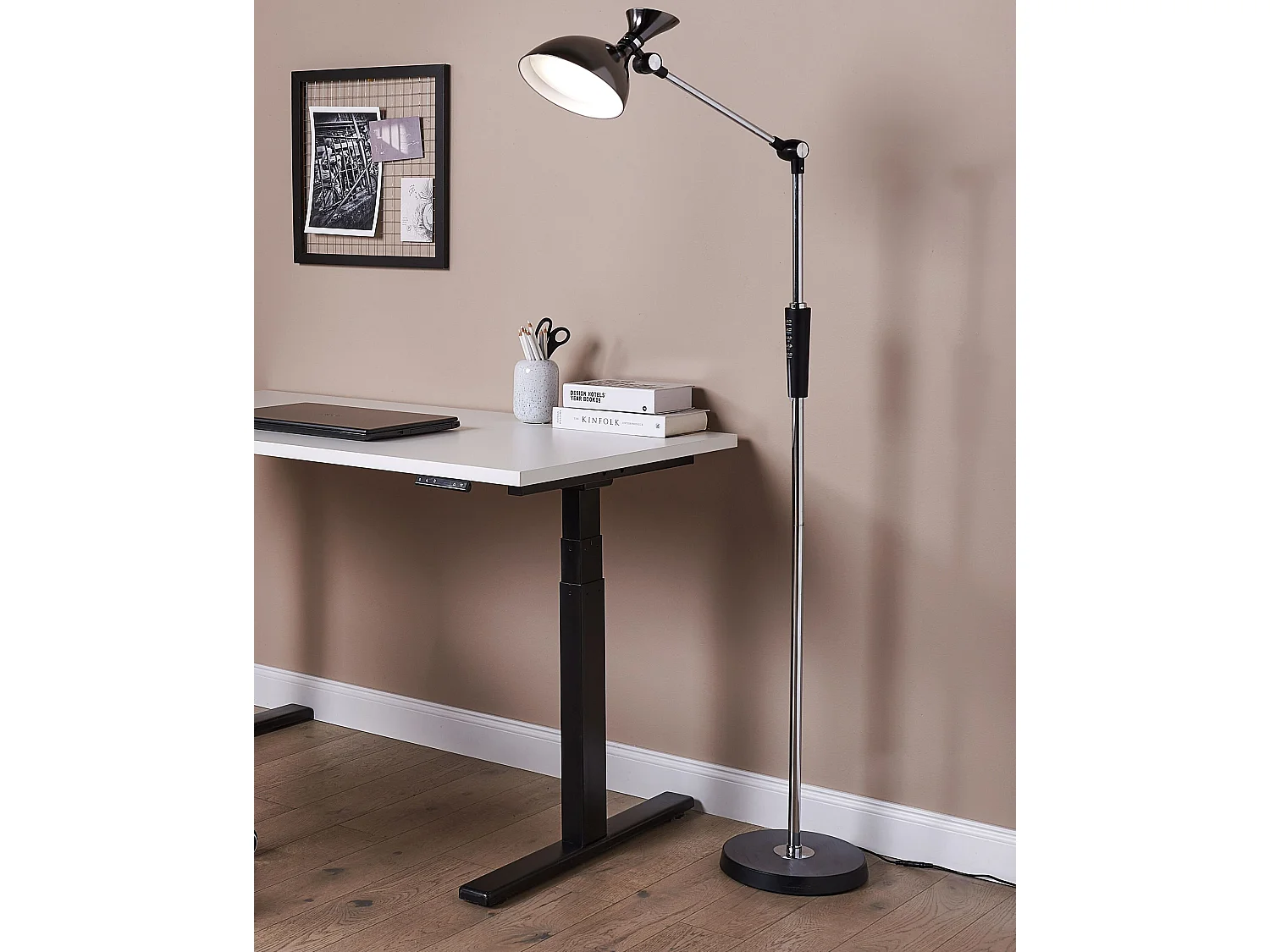 Lampa podłogowa LED ANDROMEDA Ze ściemniaczem Metal Srebrny