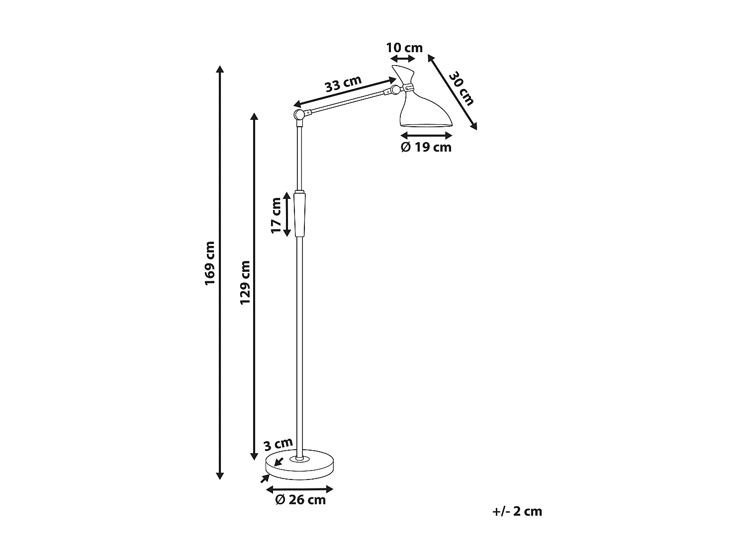 LED staande lamp ANDROMEDA Met dimmer Metaal Zilver
