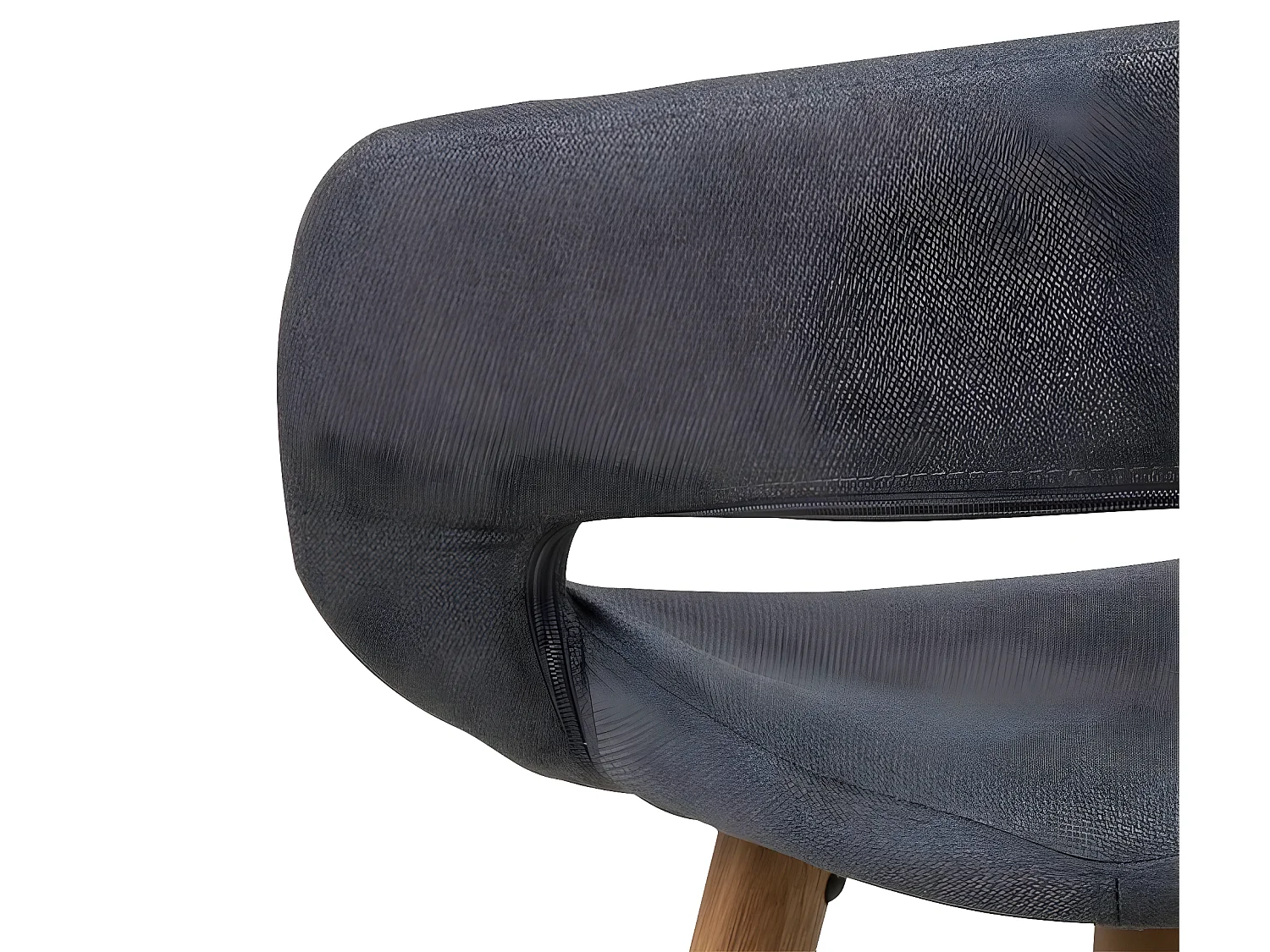 Gramma Tabouret de bar en gris foncé avec pieds en chêne.