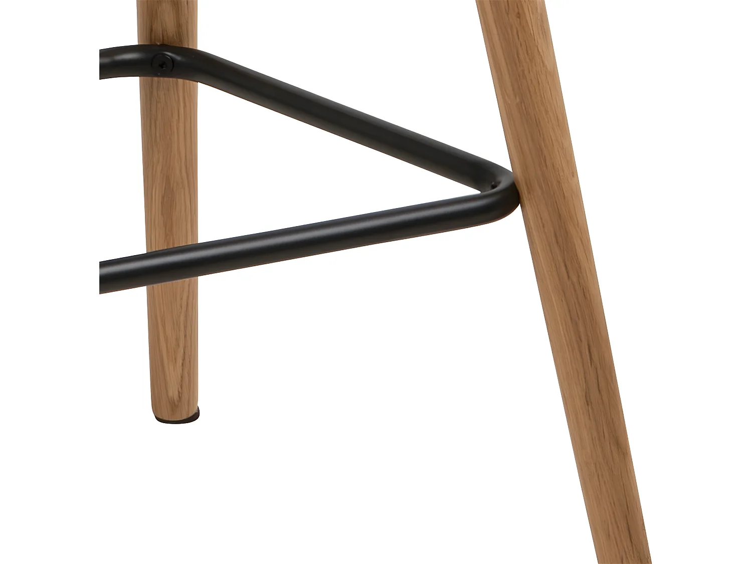 Gramma Tabouret de bar en gris foncé avec pieds en chêne.