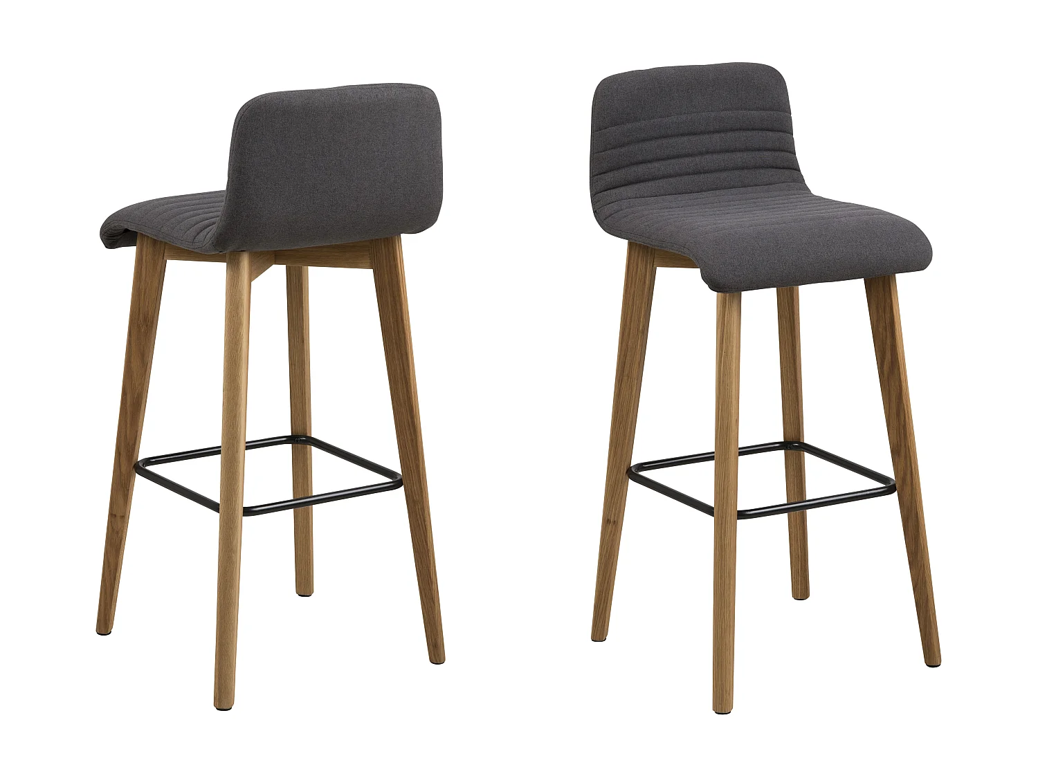 Aros Tabouret de bar en gris, anthracite.