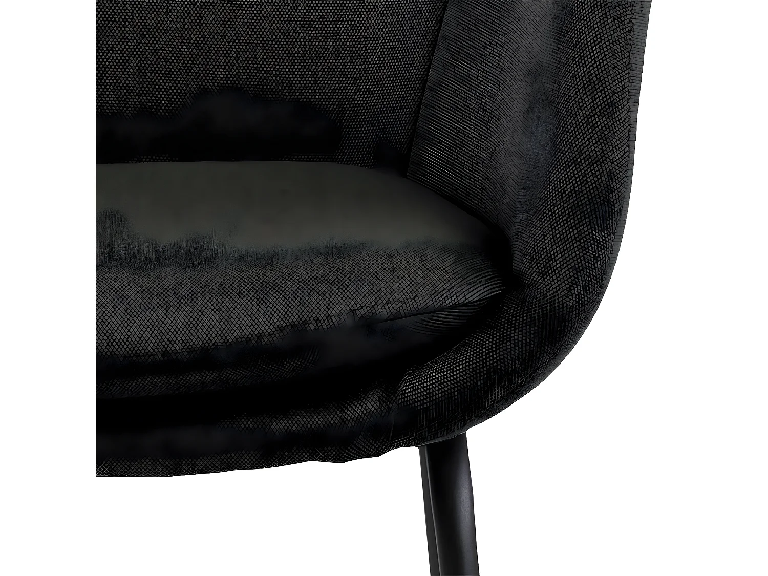 Lira Barhocker in dunkelgrau und schwarz pulverbeschichteten Gestell.