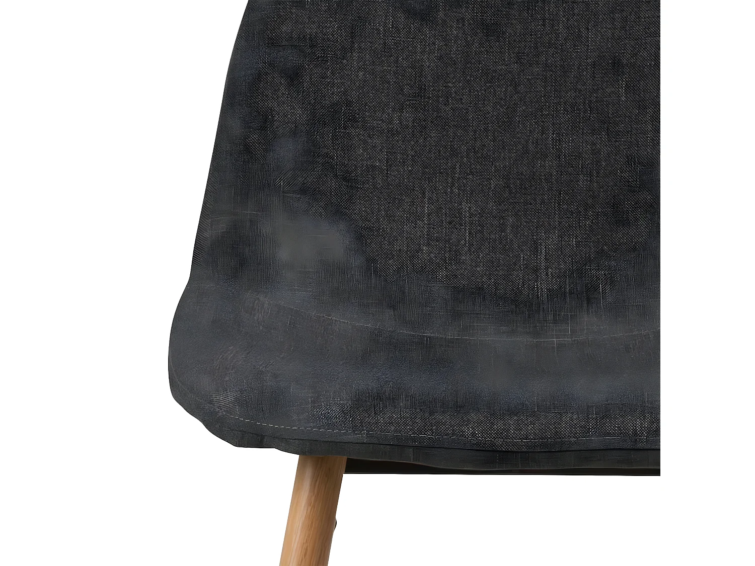 Willy barstoel in grijs met eiken onderstel en voetensteun in zwart.