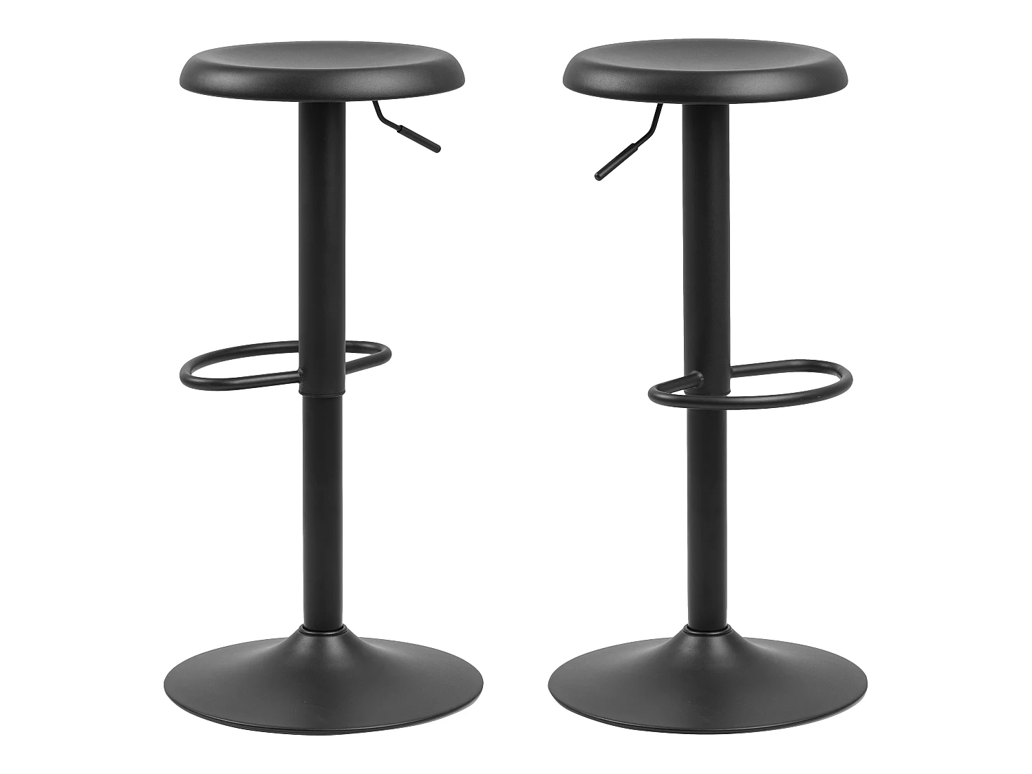 Taburete de bar Finurly negro.