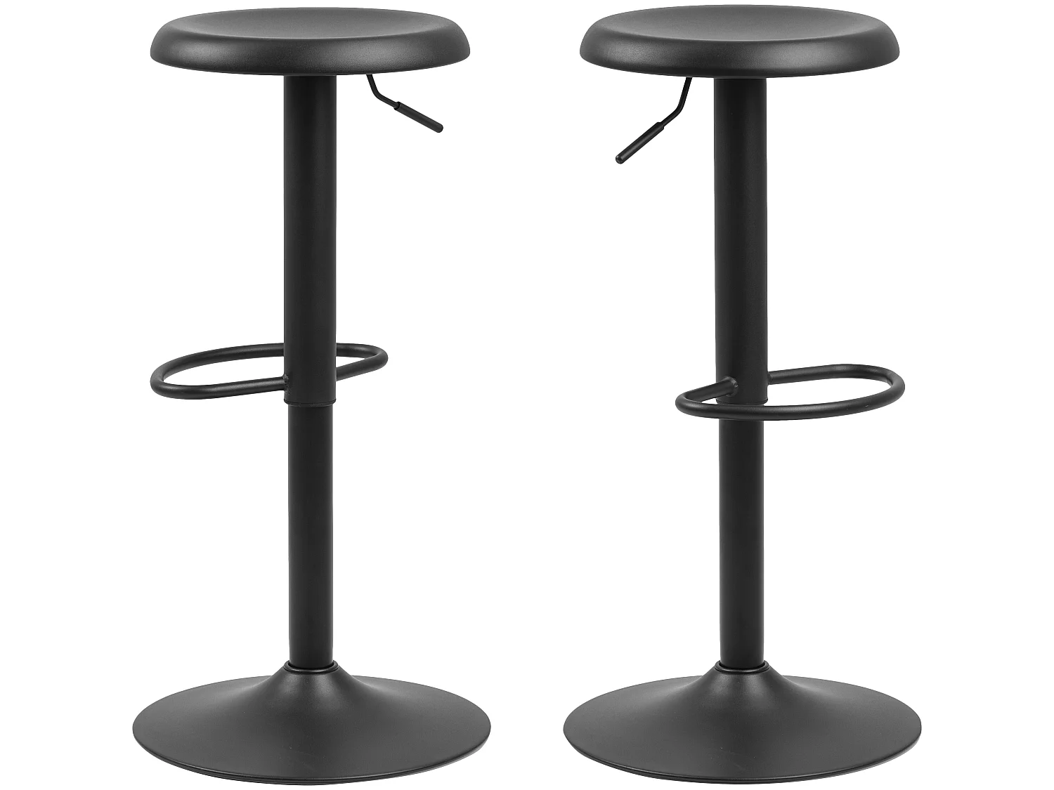 Sgabello da bar Finurly nero.