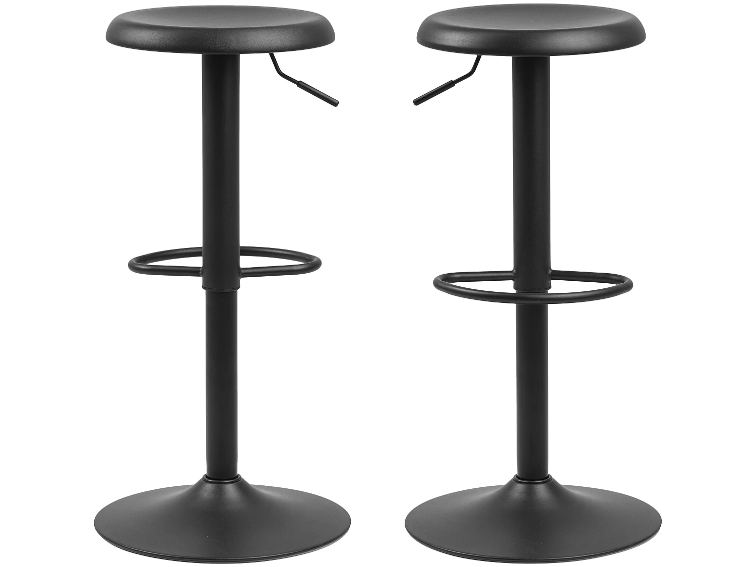 Sgabello da bar Finurly nero.