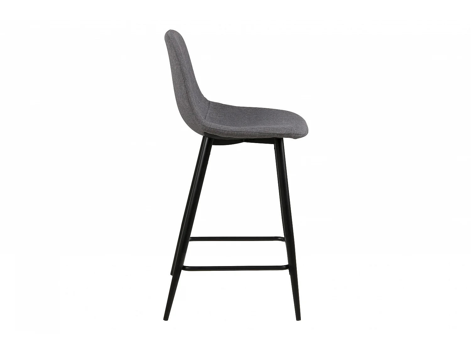 Willy Tabouret de bar en tissu, gris clair.