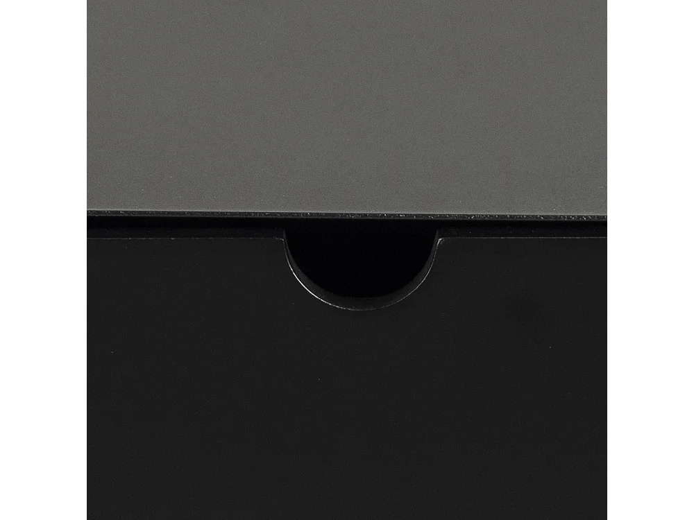 Joliet Table de chevet murale avec 1 tablette de rangement et 1 tiroir, noir.