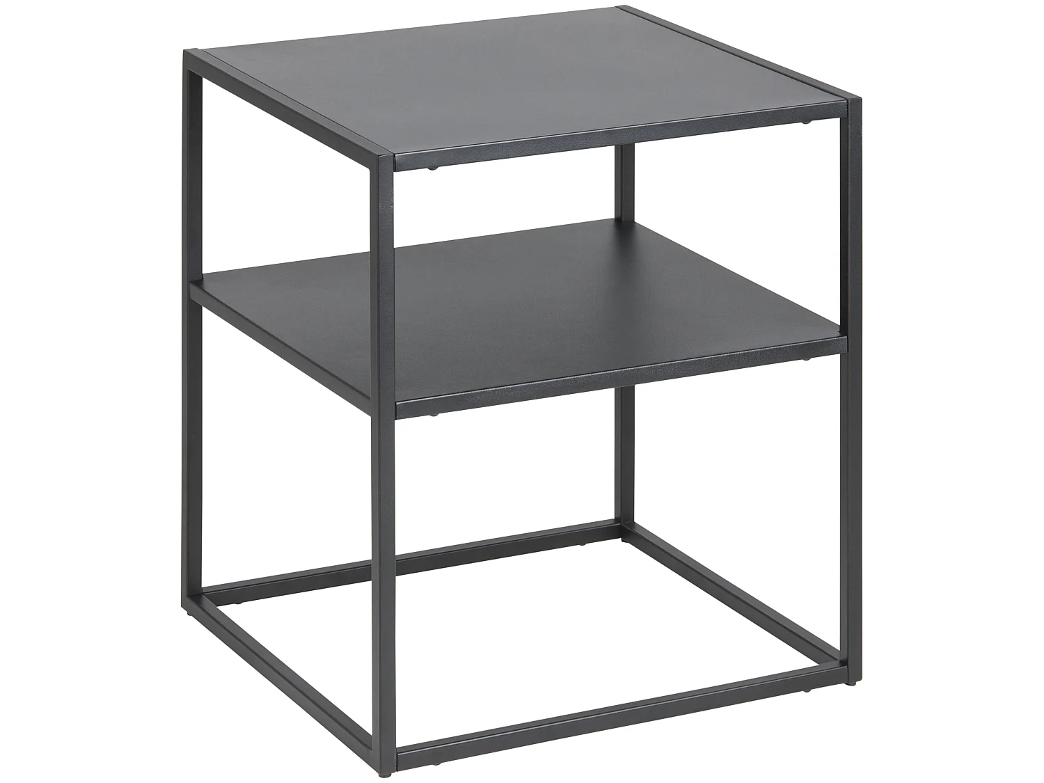 Newton Table de chevet 1 tablette de rangement, noir.