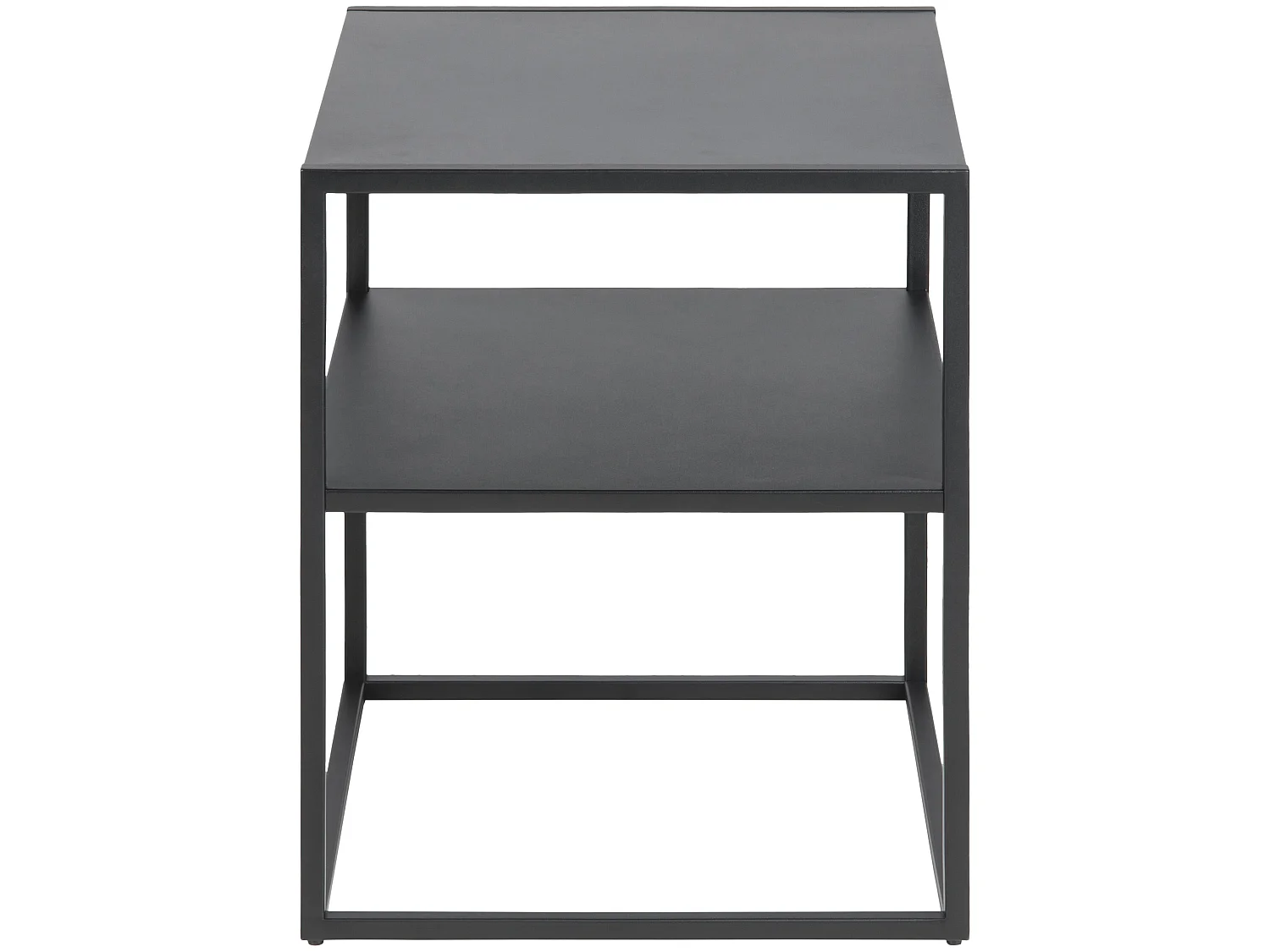 Newton Table de chevet 1 tablette de rangement, noir.