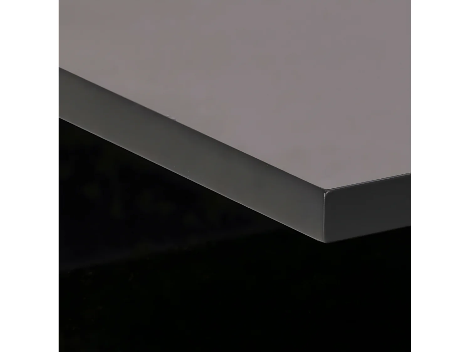 Ashlan Table de chevet murale avec 1 tablette de rangement, 1 tiroir, gris foncé.