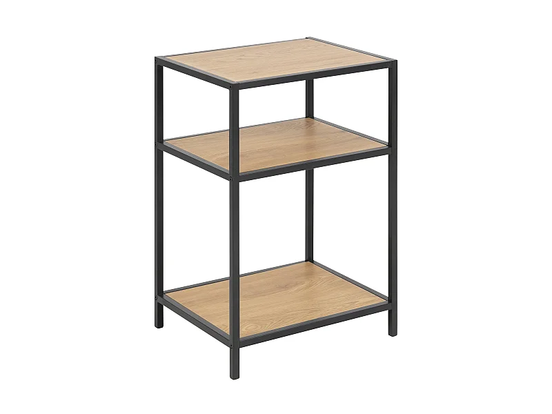 Sea nachtkastje met 2 planken, eiken.