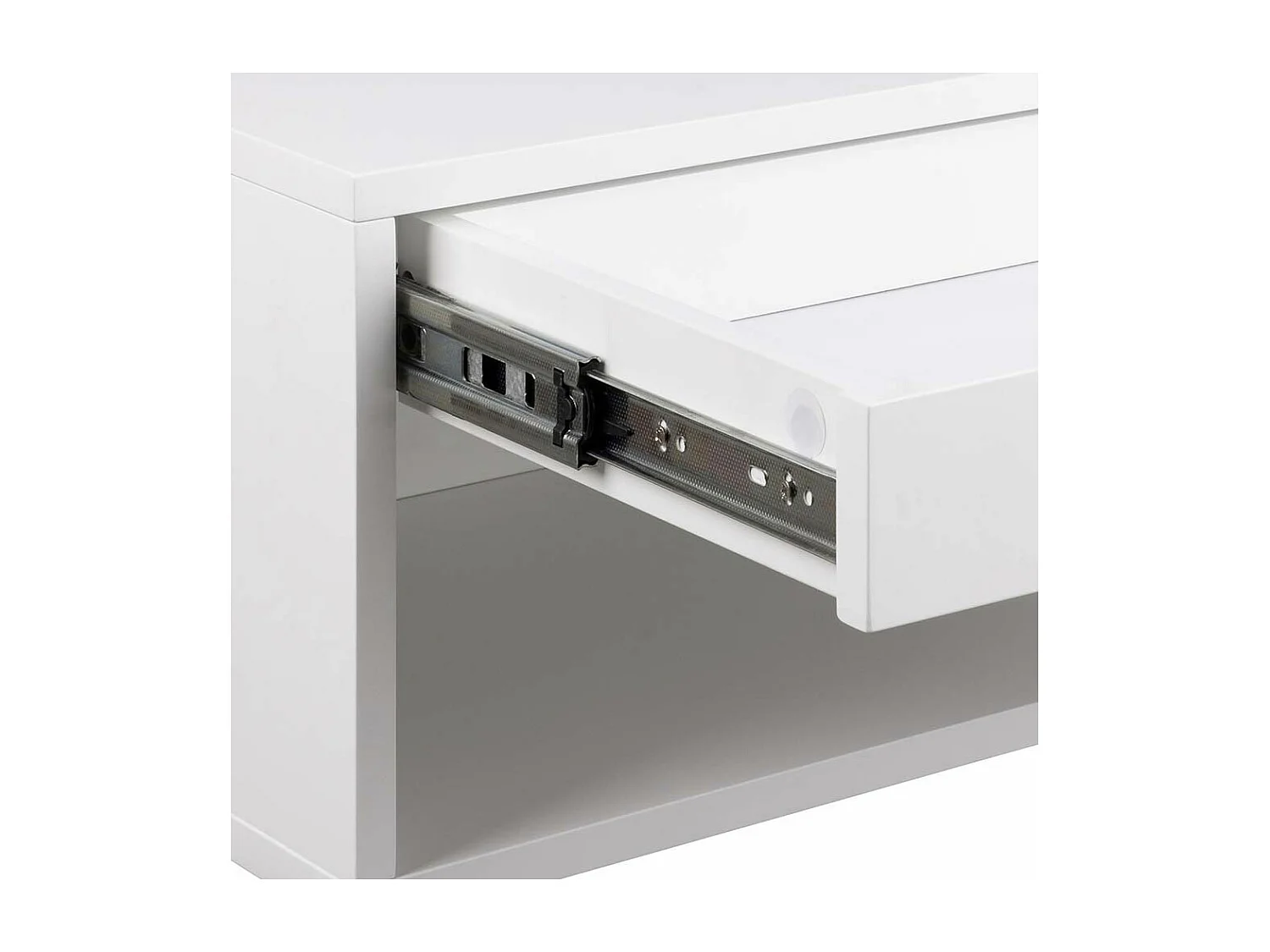 Karl nachtkastje 1 lade wit.