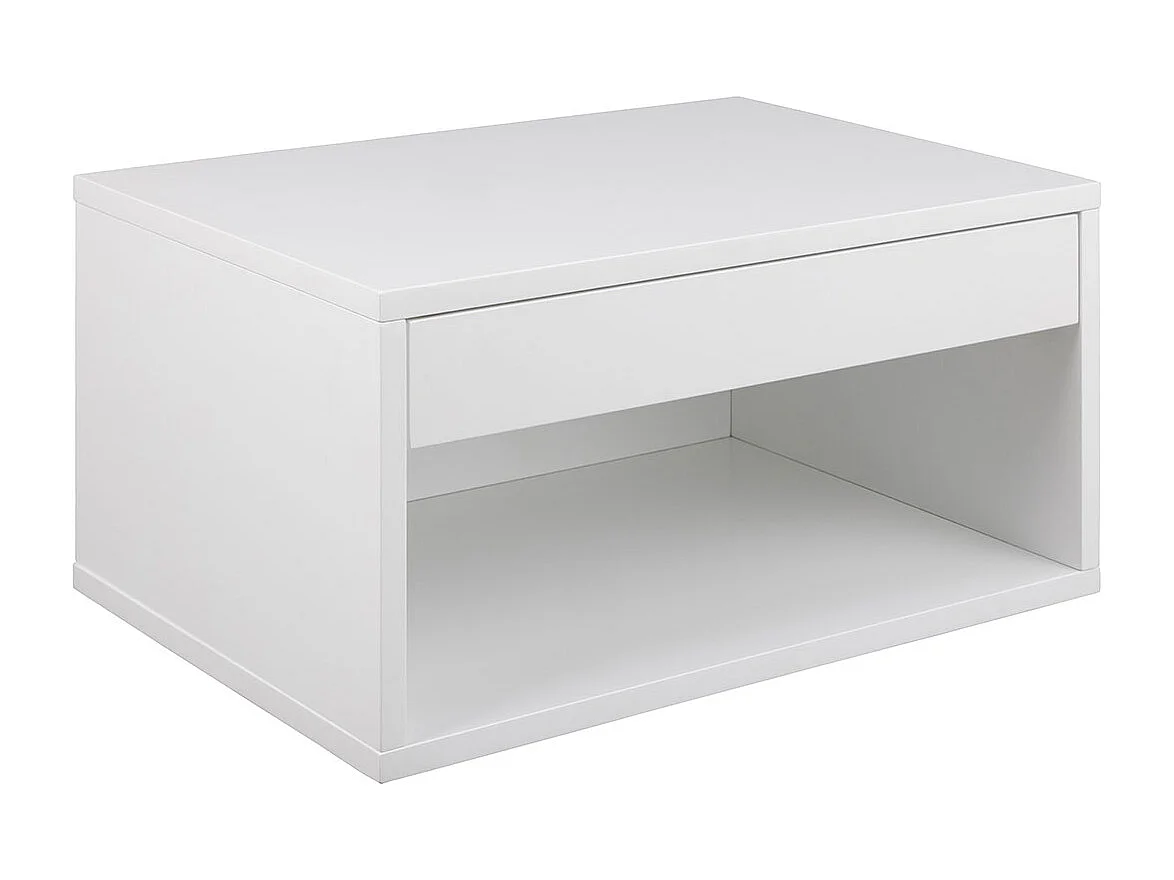 Cholet table de nuit 1 tiroir blanche.