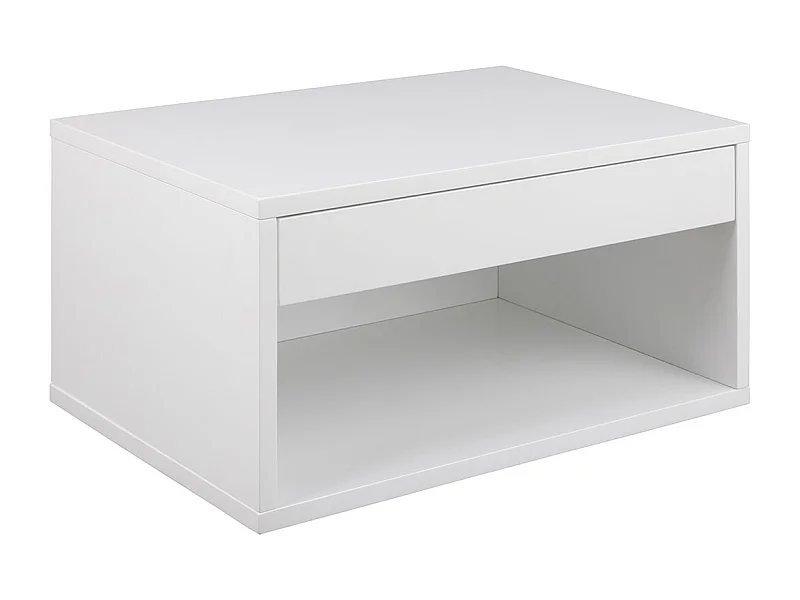 Mesilla de noche Cholet 1 cajón color blanco.