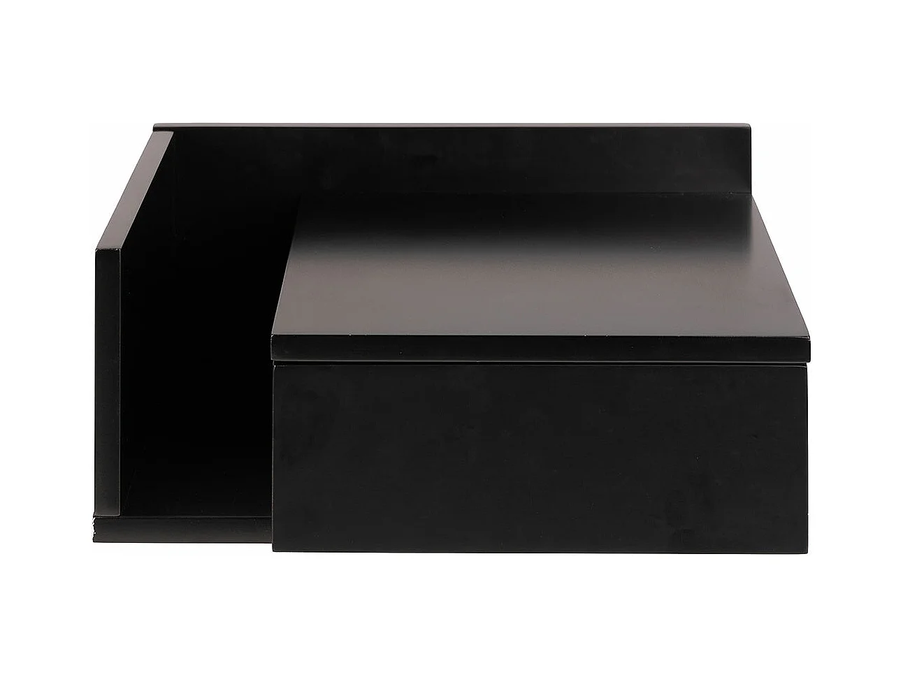 Ashlan Nachttisch 1 Schublade 1 Regal schwarz.