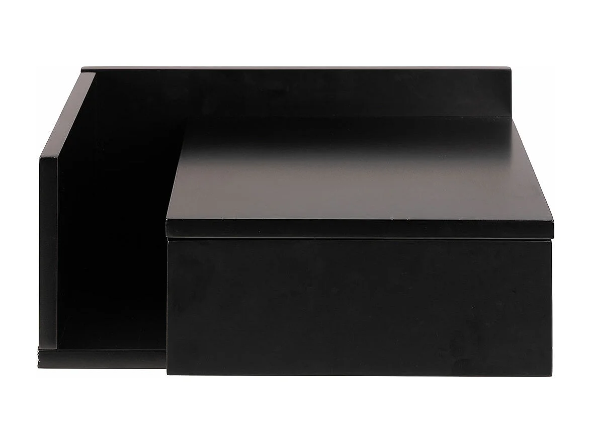 Ashlan Nachttisch 1 Schublade 1 Regal schwarz.