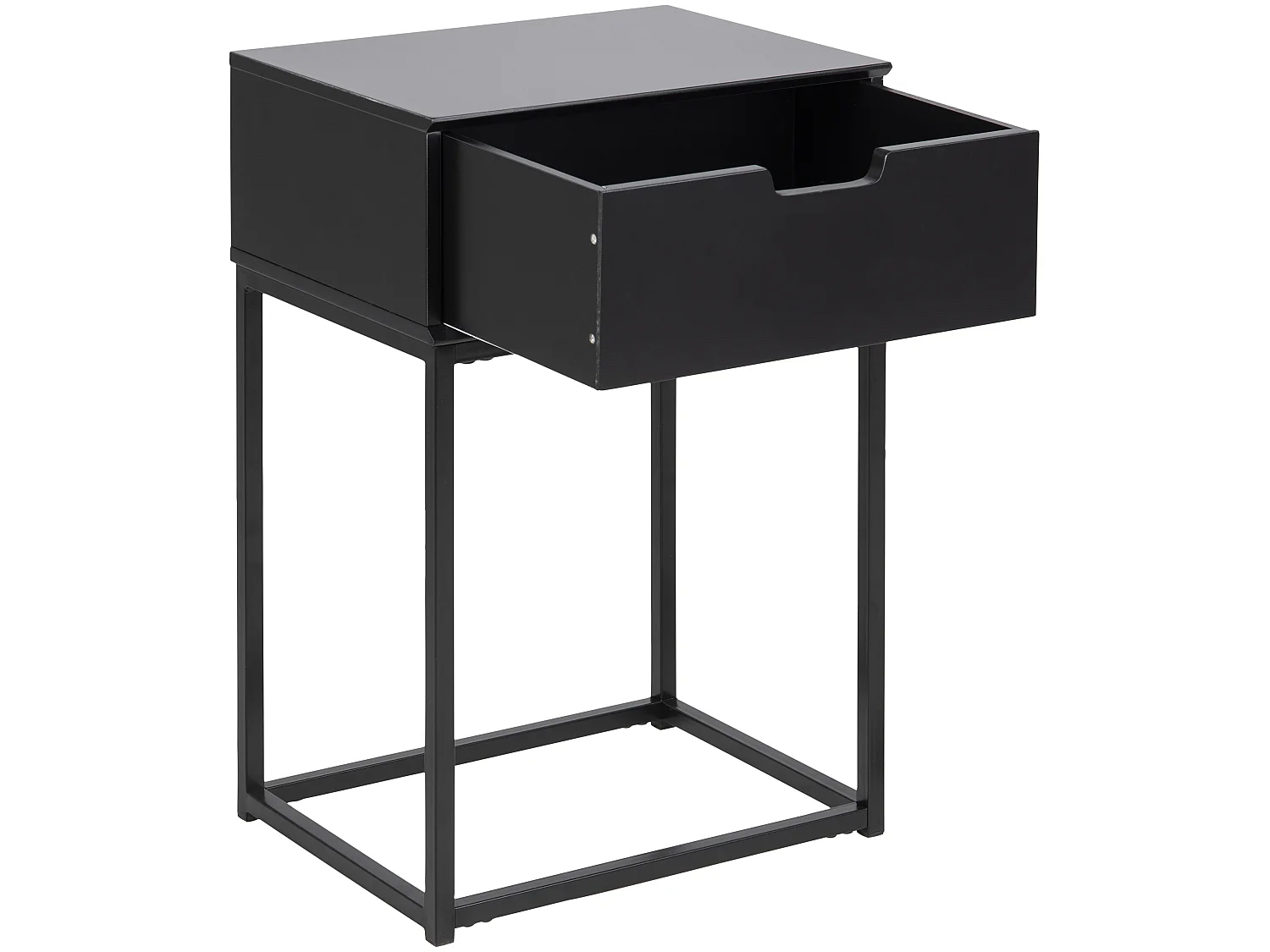 Mike nachtkastje zwart.