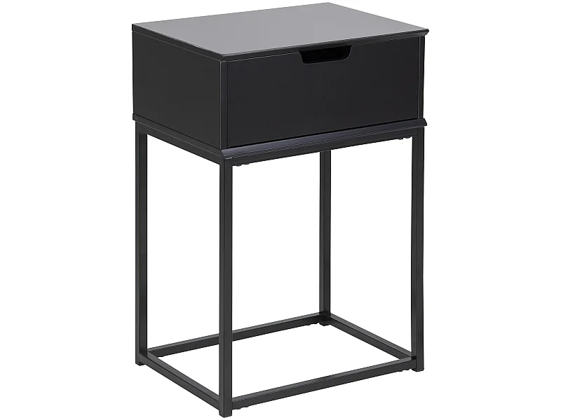 Mike nachtkastje zwart.