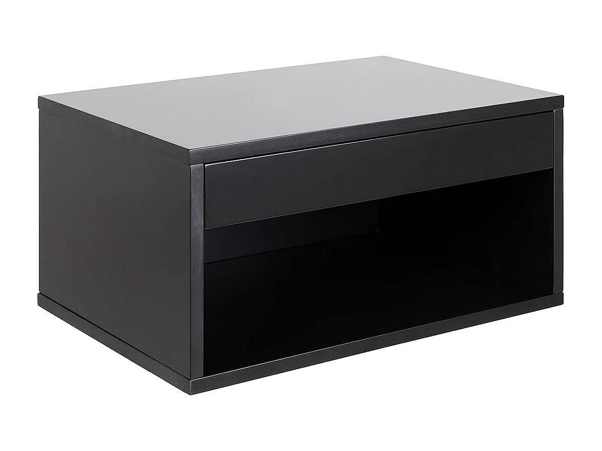 Cholet table de nuit 1 tiroir noire.