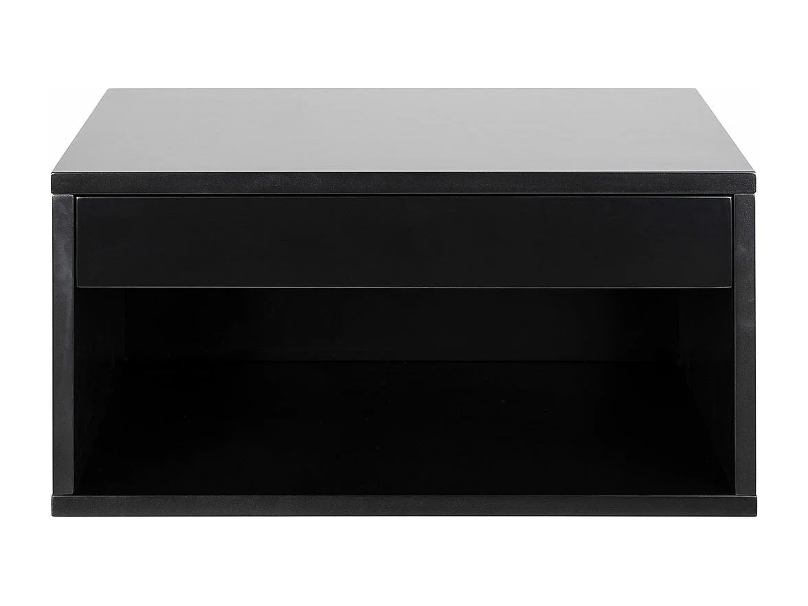 Cholet table de nuit 1 tiroir noire.