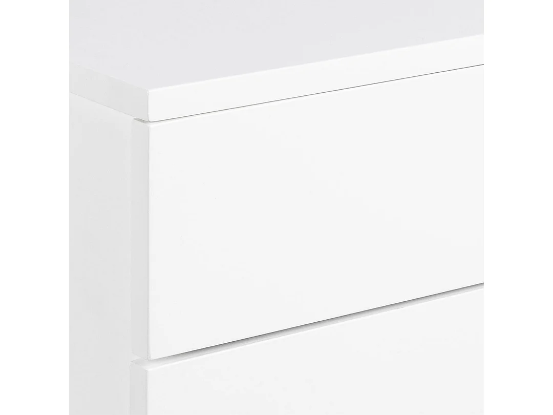 Avignon table de nuit 2 tiroirs blanches.