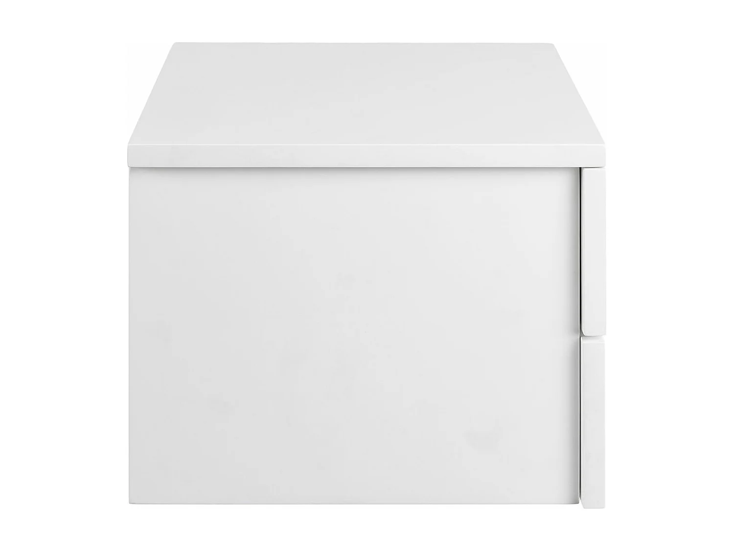 Avignon table de nuit 2 tiroirs blanches.