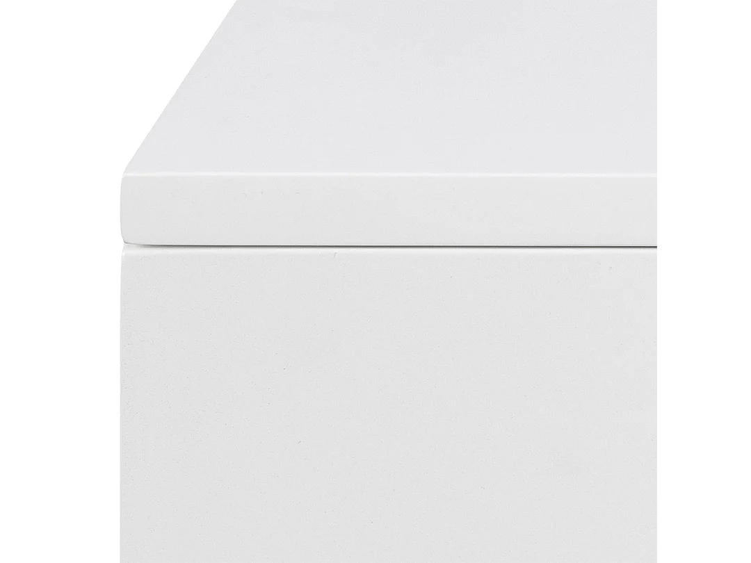 Avignon table de nuit 2 tiroirs blanches.