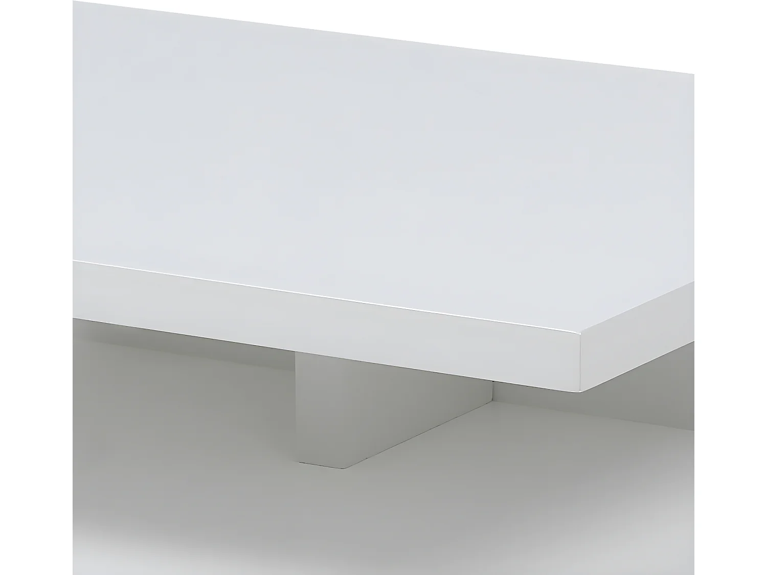 Ashlan Table de chevet murale avec 1 tablette de rangement, 1 tiroir, blanc.