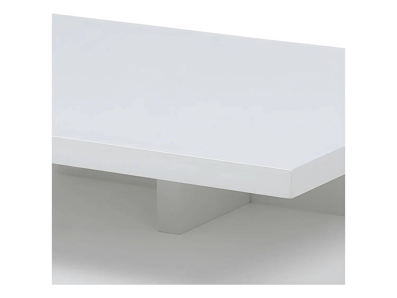 Ashlan Table de chevet murale avec 1 tablette de rangement, 1 tiroir, blanc.